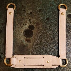 COACH BEIGE LEATHER SATCHEL REPLACEMENT SHOULDER STRAP GOLDTONE HARDWARE